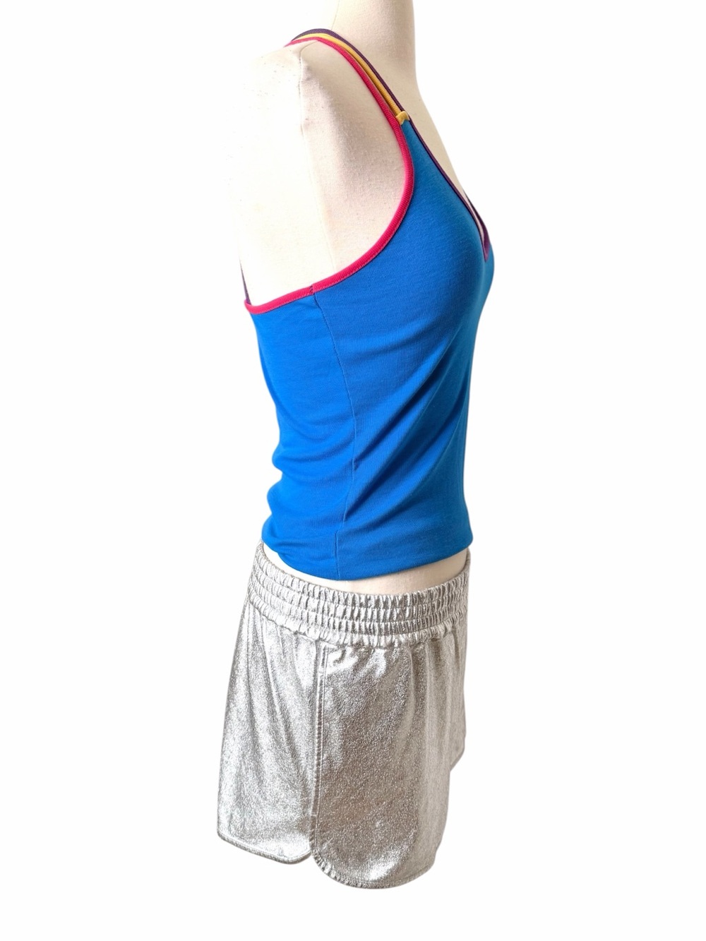 EXPRESS Vintage Silver Jogging Shorts . - Picture 8 of 8